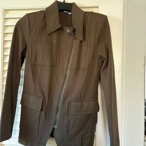 CAbi Army Green Utility Zip Jacket